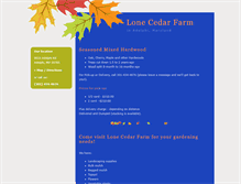 Tablet Screenshot of lonecedarfarm.com